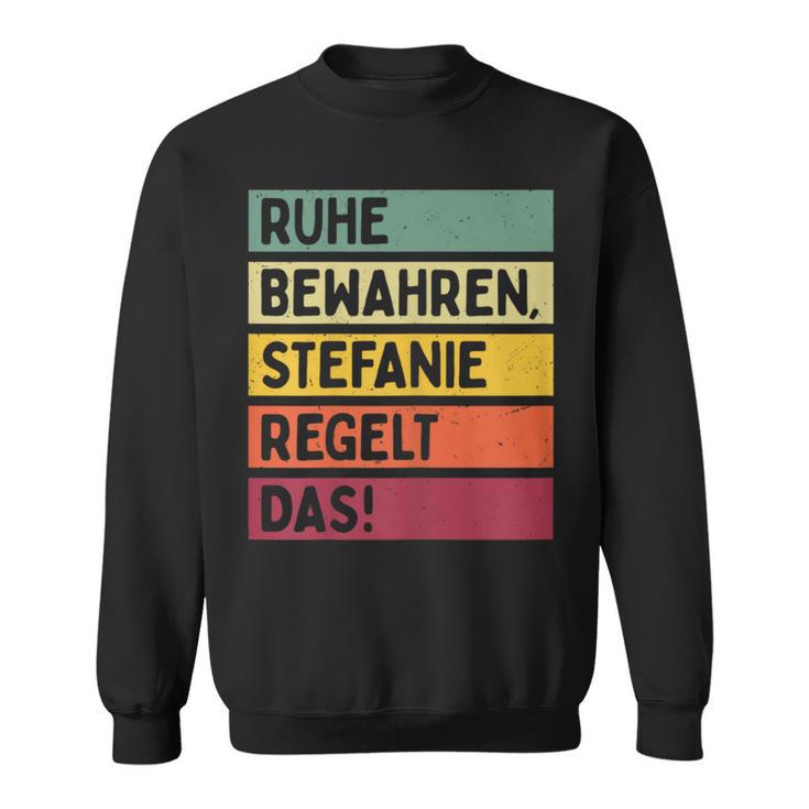 In Retro Colours Stefanie Regelt Sweatshirt