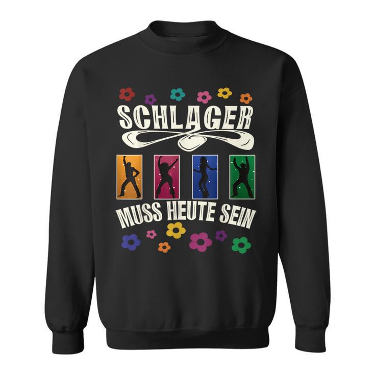 Retro Schlager Costume Outfit For Schlager Party Sweatshirt