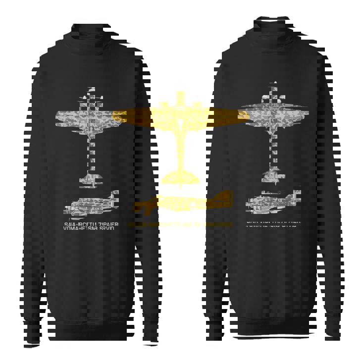 Savoia-Marchetti Sm79 Sparviero Ww2 Italiano Camisa de entrenamiento