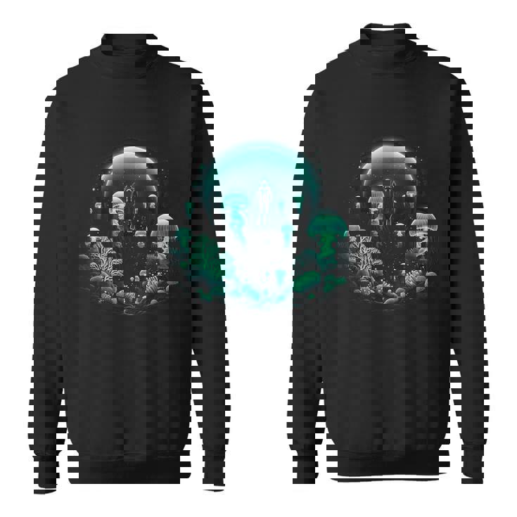 Scuba Diver And Jellyfish For Ocean Dive Trip Scuba Diving Sweatshirt