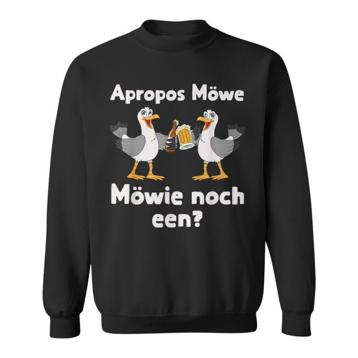 With Seagull Möwie Noch Een Plattdeutsch Norddeutsch Text S Sweatshirt