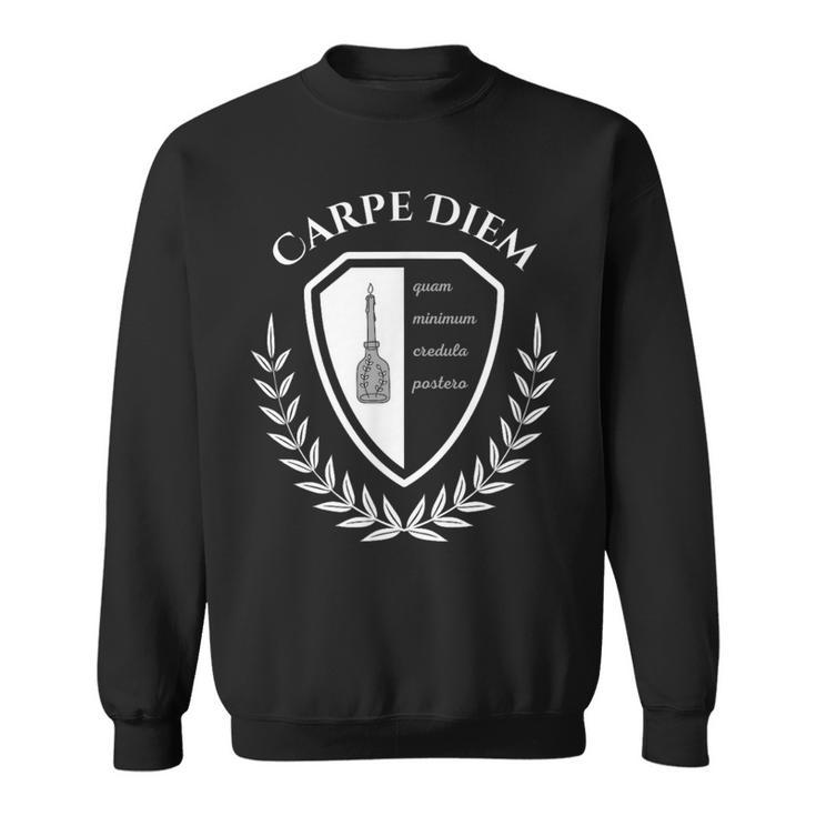 Seize The Day Carpé Diem Klassischer Toter Dichterliebhaber Sweatshirt