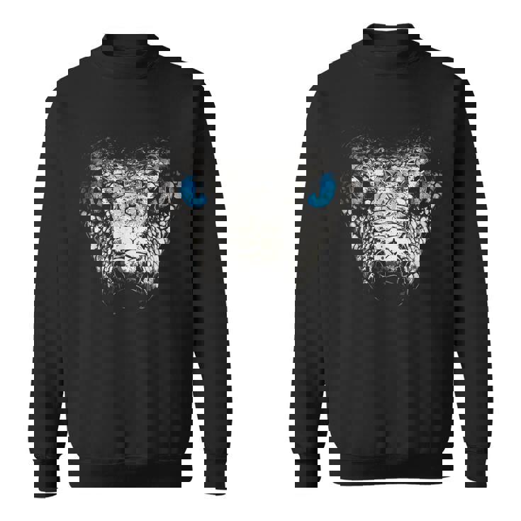 Serpiente Animal Motivo Ojos Azules Arte Serpiente Camisa de entrenamiento