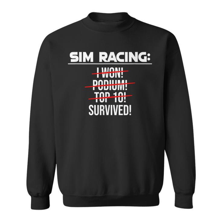 Simracing Gaming Sring Wheel Racing Game Simulator Sweatshirt