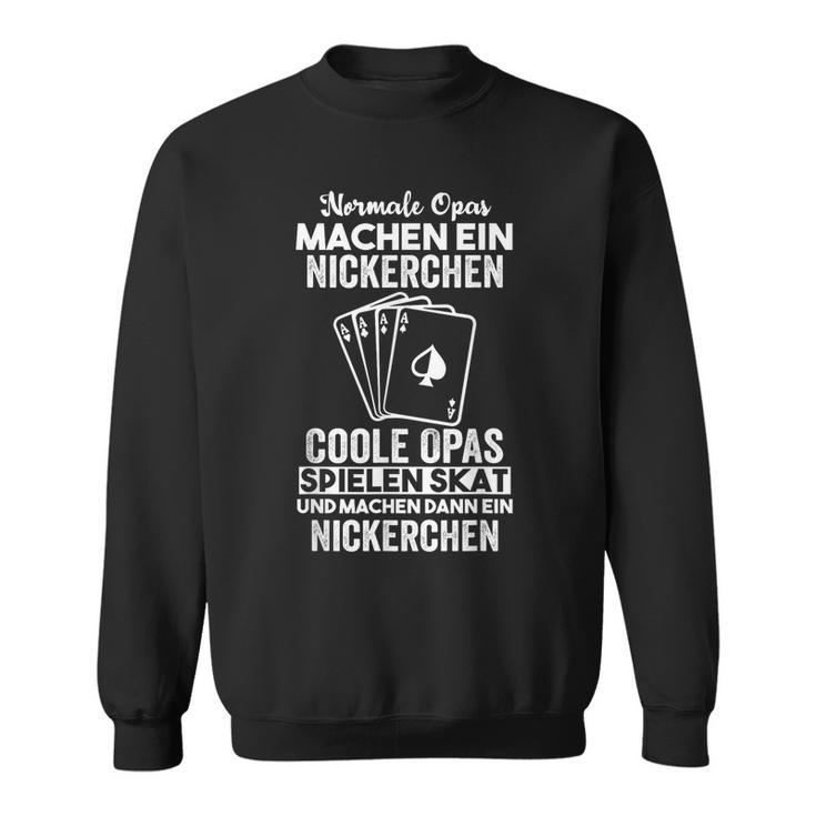 Skat Grandpa Skat Game Sweatshirt