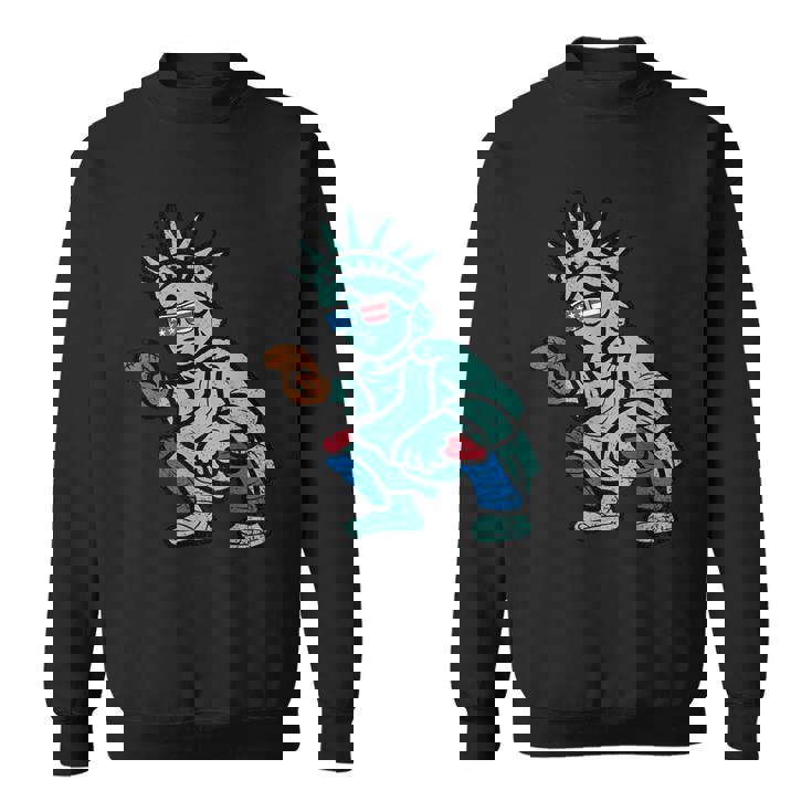 Statue Of Liberty Baseball Player 4Th Of July Sport American Sweatshirt