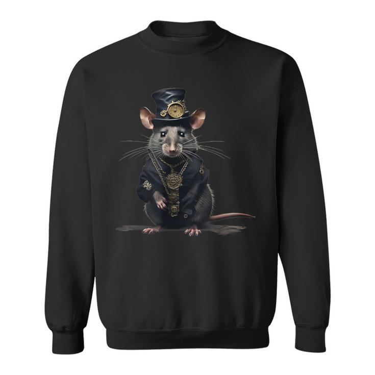 Steampunk Rat Dead Death Grunge Gothic Dark Steam Punk Sweatshirt