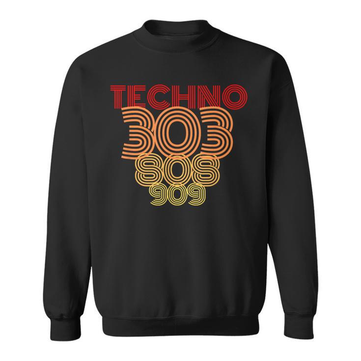 Synthesizer Techno 303 808 909Analogue Fans Sweatshirt