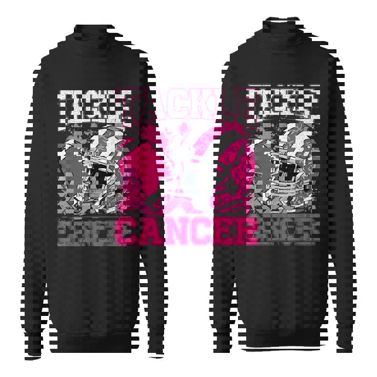 Tackle Breast Cancer Football Pink Breast Cancer Awareness Sweatshirt