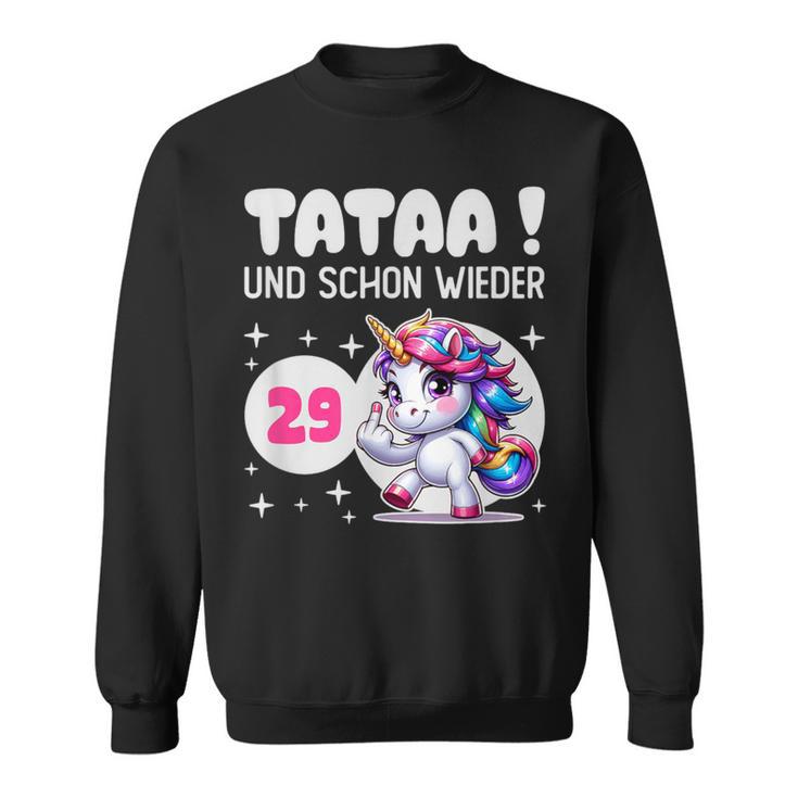 Tataa Und Schon Wieder 29 Einhorn Middle Finger Sweatshirt