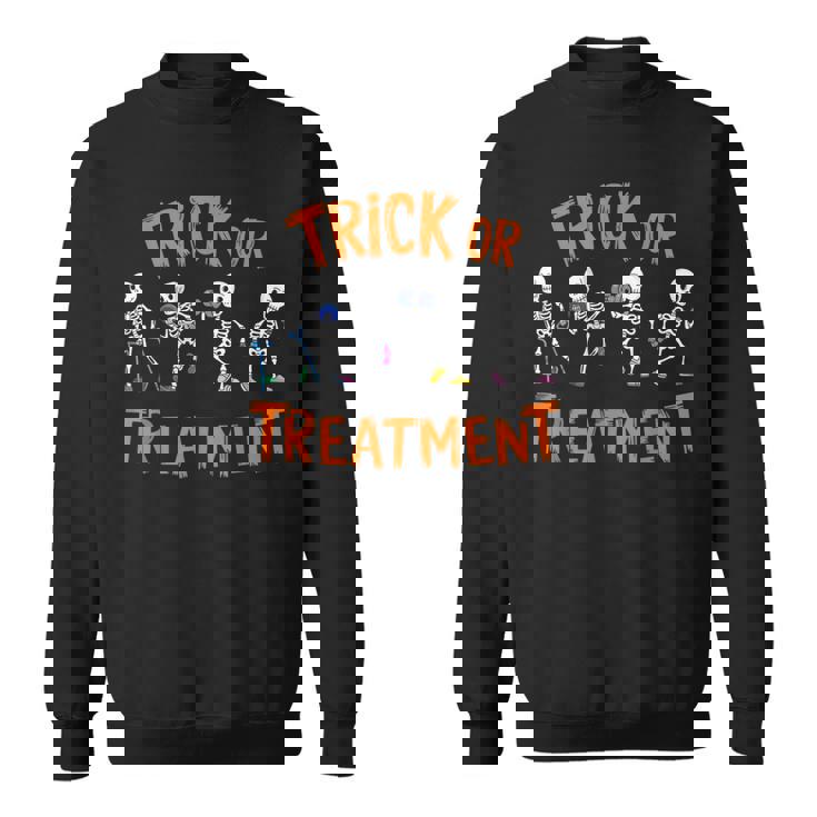 Trick Or Treatment Pt Physical Therapy Therapist Halloween Sweatshirt