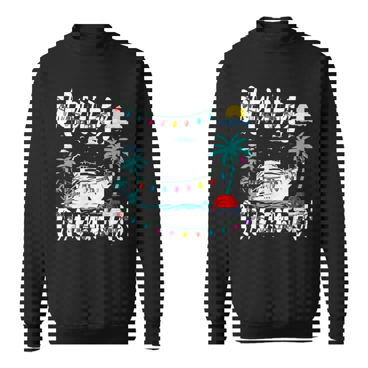Tropical Heartbeat Christmas Cruise Merry Cruisemas Sweatshirt