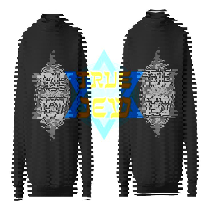 True Jew Camicia Ebreo Israelite David Star Retro Ebraico Felpa