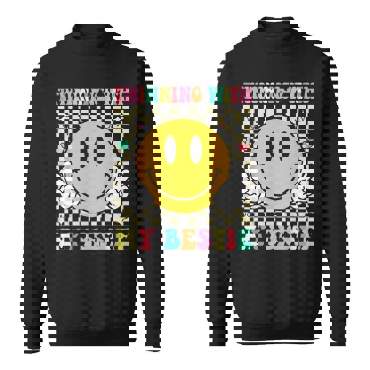 Twinning With My Bestie Twin Matching Twins Day Best Friend Sweatshirt