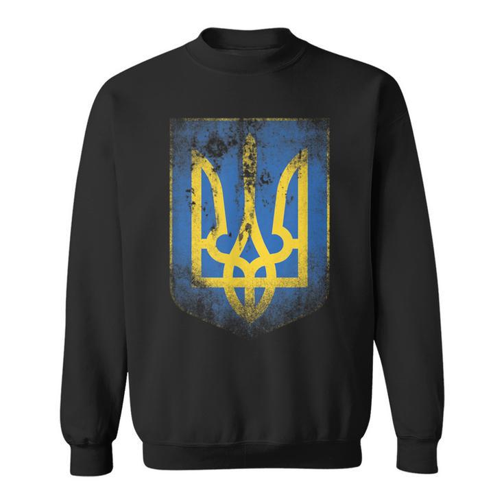 Ukraine Flag Crest Flag Logo Ukraine Sweatshirt