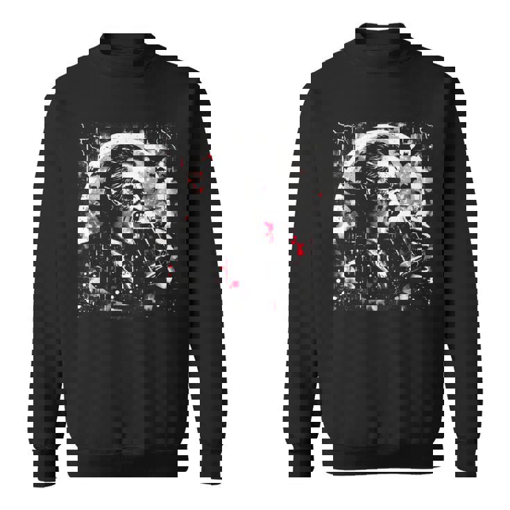 Vampire Beer Drinking Creepy Dracula Beer Halloween Lover Sweatshirt