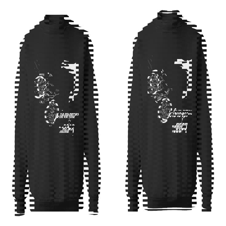 Vélo Cyclisteélo Chute Accident Humour Drôle Deélo Sweater e