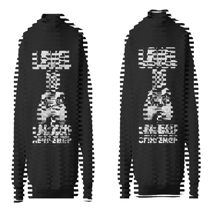 Videogioco Decima Maglia Livello 10 Sbloccato Adolescente Ufficiale Felpa