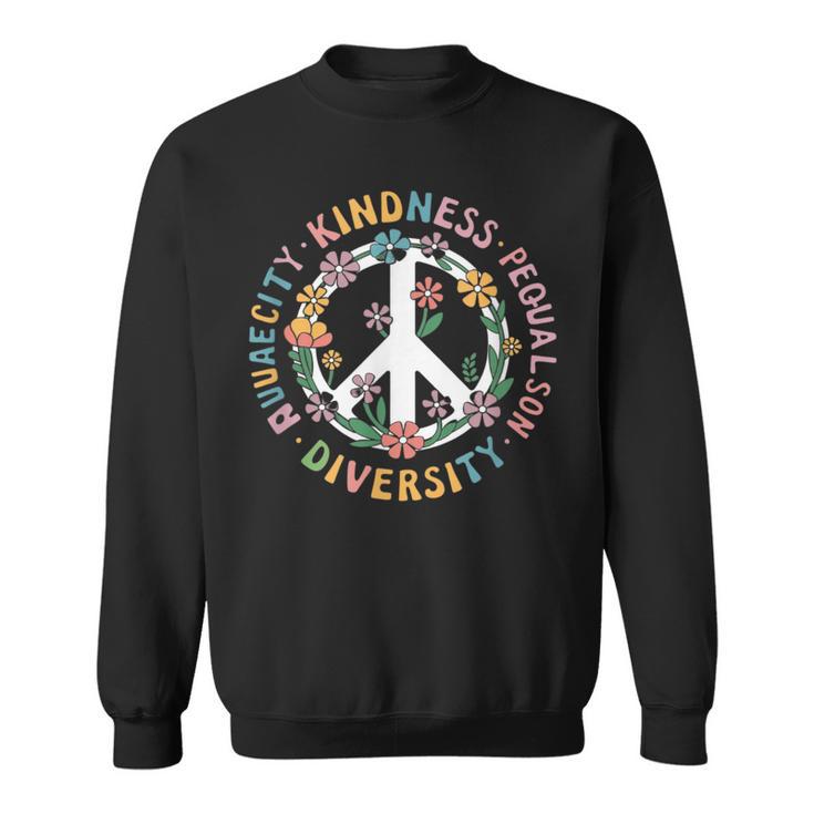 Vielfalt Gleichheit Liebe Frieden Menschenrechte Soziale Gerechtigkeit Sweatshirt