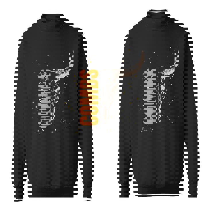 Vintage Combs Bull Skull Western Combs Personalized Sweatshirt