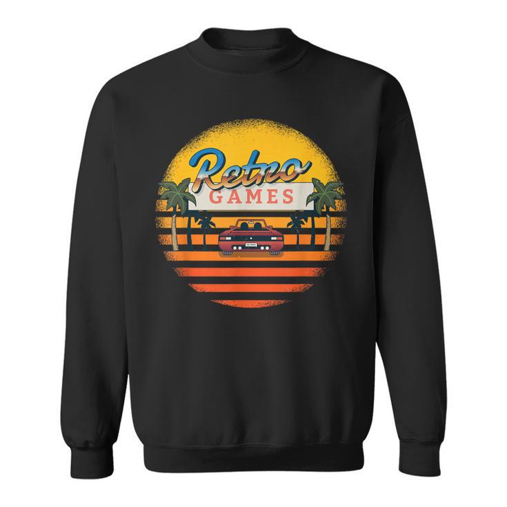 Vintage Retro Car Tuning Game Oldtimer Sun Sweatshirt