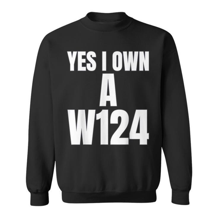 W124 Classic Deutsche Auto´S W124 Silhoutte W124 Karren S Sweatshirt