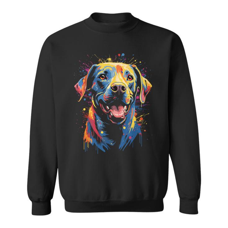 Watercolour Colourful Labrador Labbi Sweatshirt