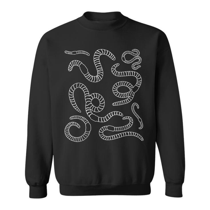 I Love Worms I Heart Worms Worm Lover Bug Entomologist Sweatshirt 