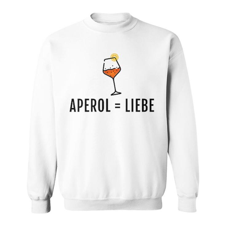 Aperol Spritz Gleich Liebe Fun Gray Sweatshirt