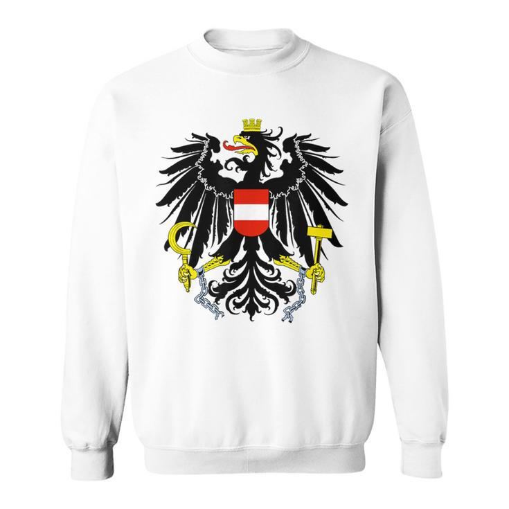 Austria Federal Eagle Red Red Eagle Retro Sweatshirt