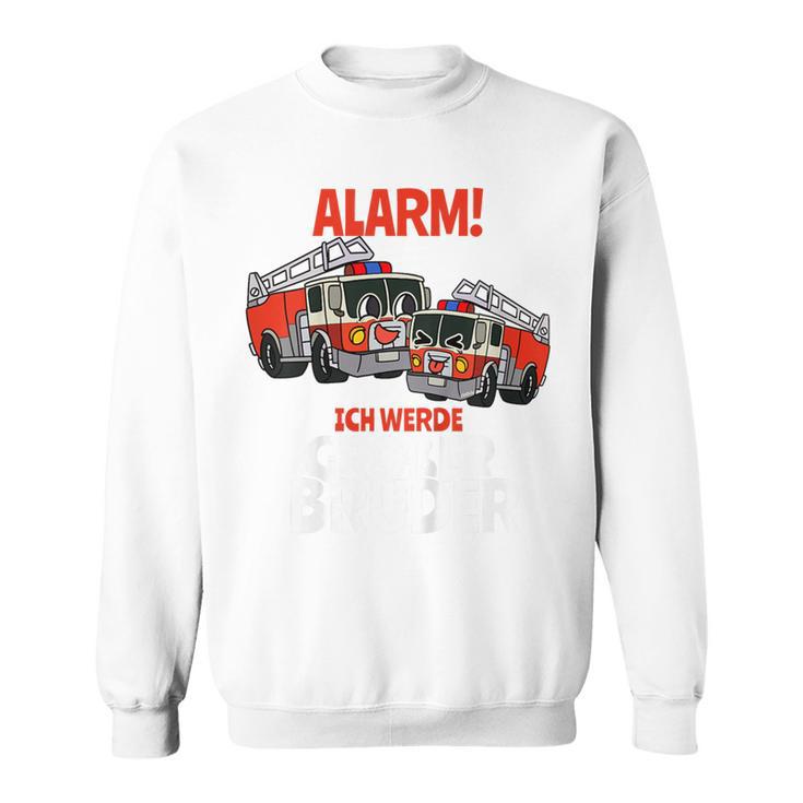 Children's Alarm Ich Werde Große Bruder Feuerwehr I'm A Big Brother Sweatshirt