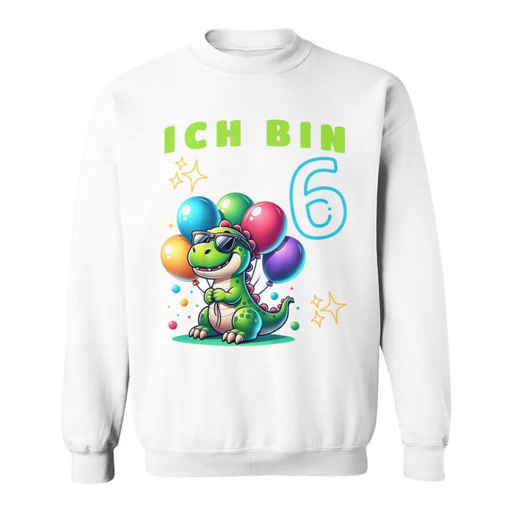 Children's Dino Ich Bin Sechs Jahre Alt Sweatshirt