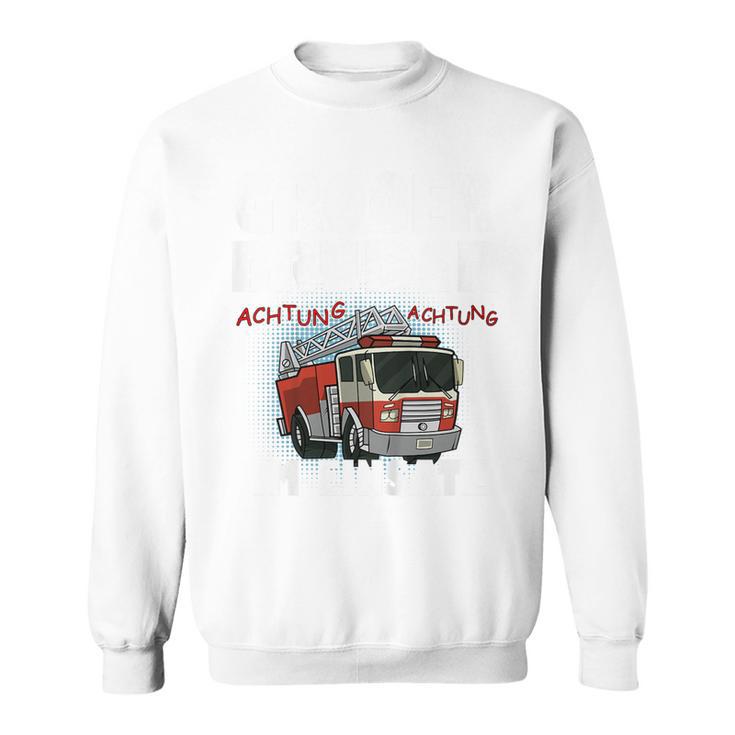 Children's Feuerwehr Auto Werde Grosser Bruder Sweatshirt