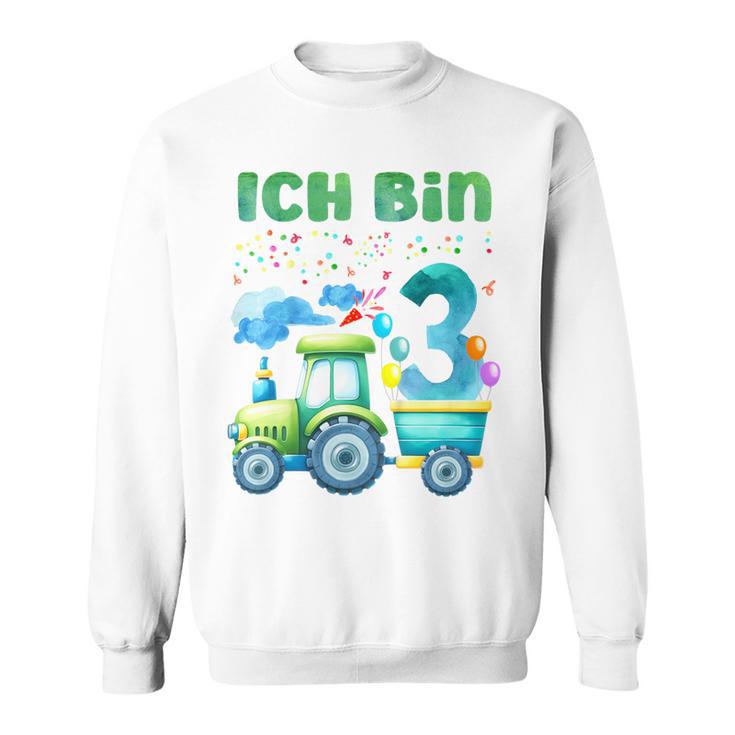 Children's Ich Bin 3 Jahre Alt Tractor Sweatshirt