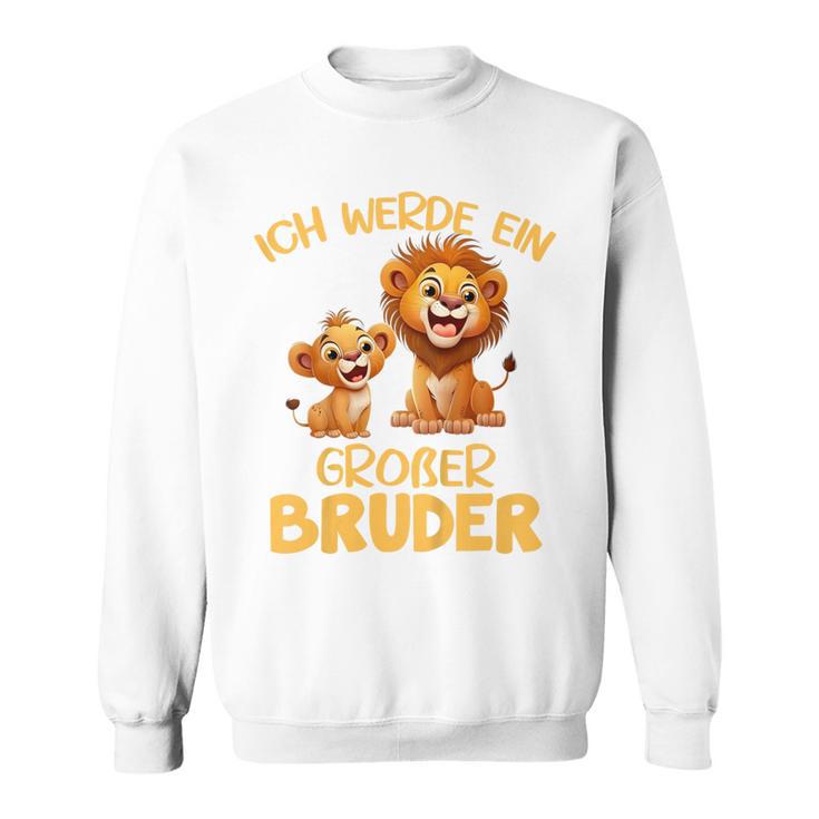 Children's Ich Werde Ein Großer Bruder Löwe Sweatshirt