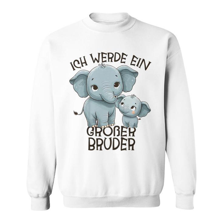 Children's Ich Werde Großer Bruder 2025 Elephant Sweatshirt