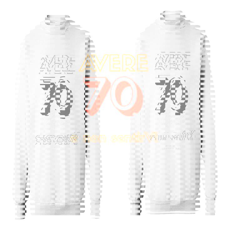 Compleanno 70 Anni Regalo Uomo Donna Divertente Maglia A Manica Felpa