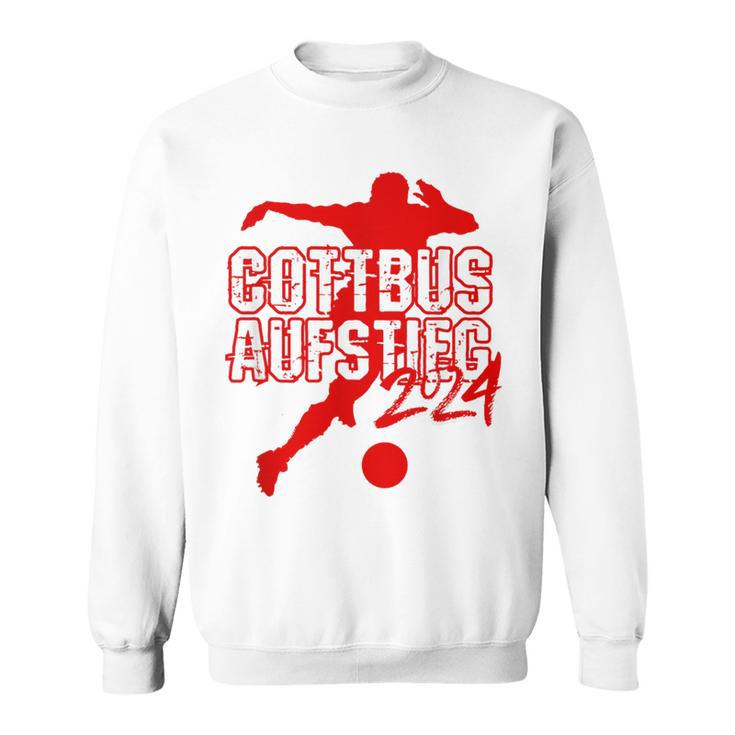 Cottbus Kicken Club Football Fan Rise Brandenburg Red Sweatshirt