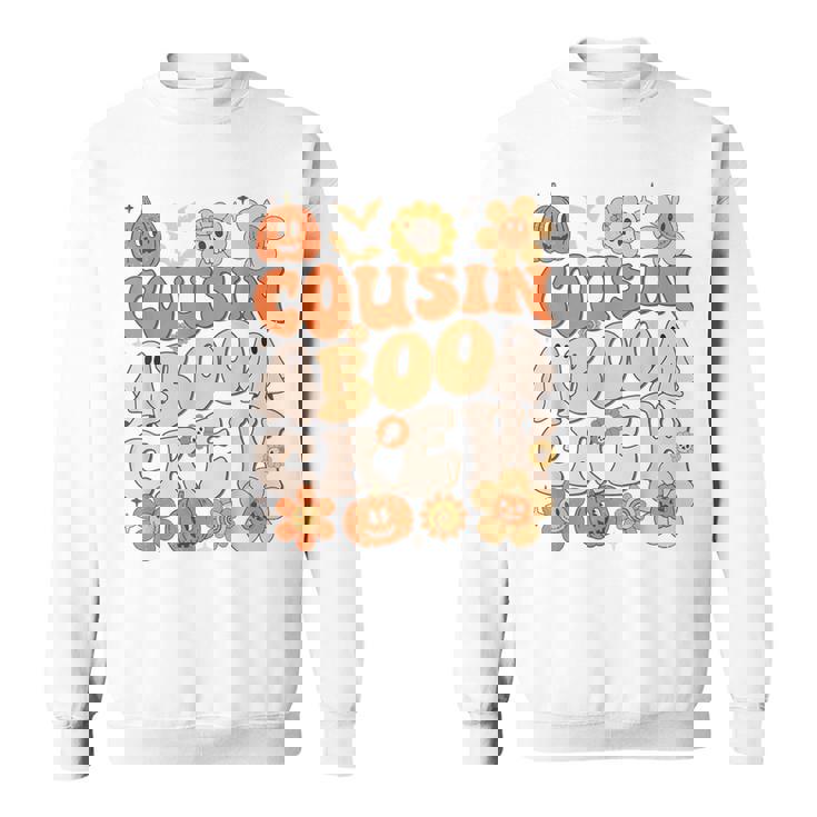 Cousin Boo Crew Halloween Retro Matching Family Costume Sweatshirt