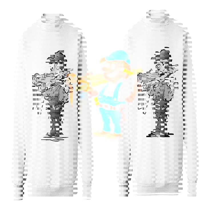 Builder Handyman Con Dibujos Animados Y Herramientas Camisa de entrenamiento
