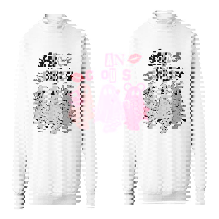 Mean Ghouls On October We Wear Pink Breast Cancer Sweatshirt