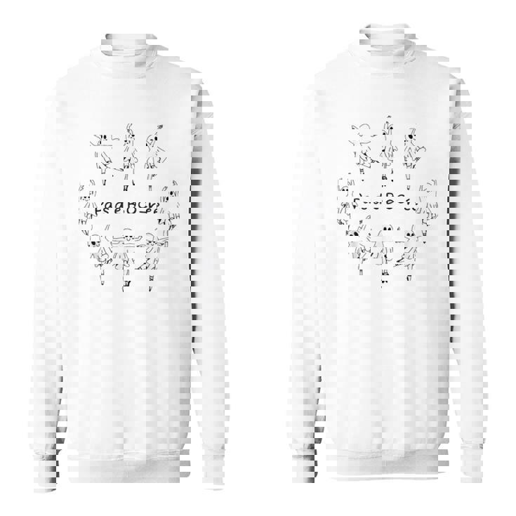 Ghost Pas De Boo-Rée Ballet Dancer Spooky Halloween Sweatshirt