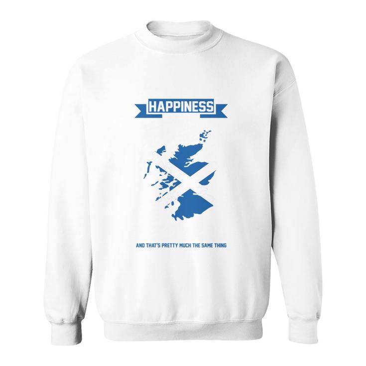 Glück Können Sie Go To Scotland Long-Sleeved Sweatshirt