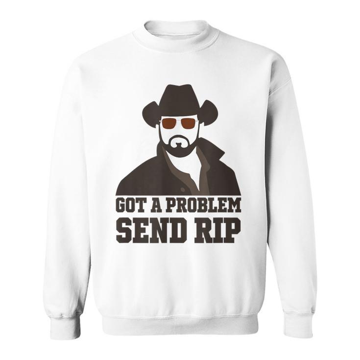 Habe Ein Problem Rip Senden Gray Sweatshirt