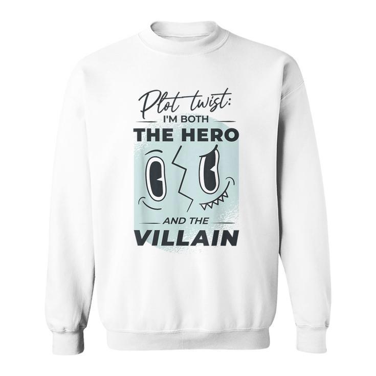 Hero And Villain Mask Sweatshirt Seseable UK