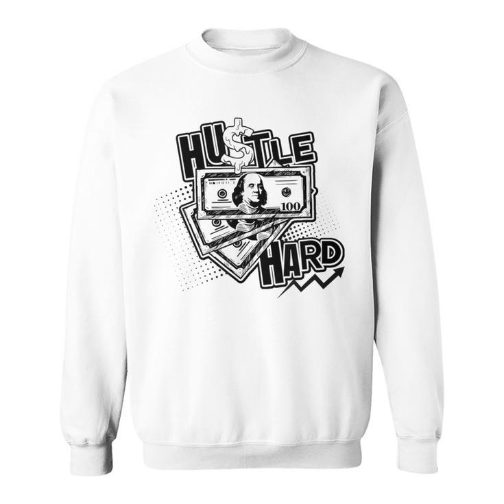 Hustle Hard Streetwear Casual Summer Graphics Hipster Sweatshirt