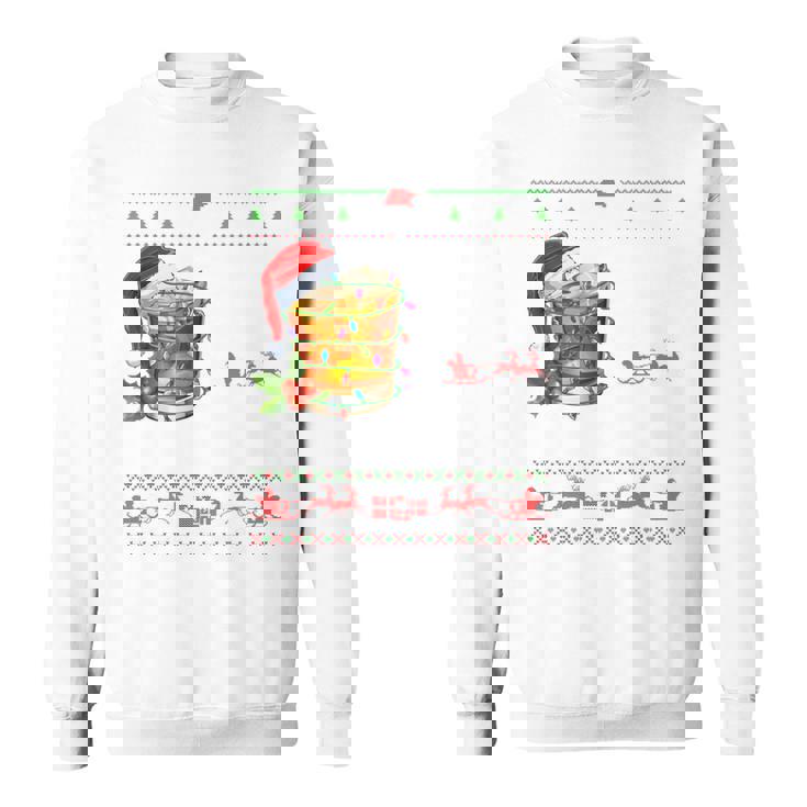 I'm Full Of Holiday Spirit Bourbon Ugly Xmas Sweater Pajamas Sweatshirt