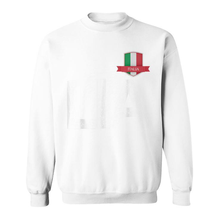 Italian Flag Letter L And I And A Italy Italy Red Sweatshirt