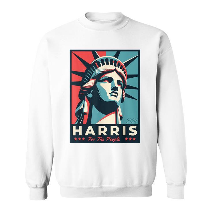 Kamala Harris 2024 Freiheitsstatue Repräsentiert Freiheit 2024 Sweatshirt