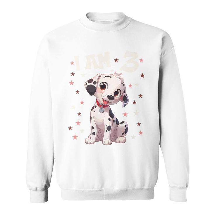 Kinder 3 Jahre Alt Dalmatiners Dalmatiner 3 Geburtstag Sweatshirt